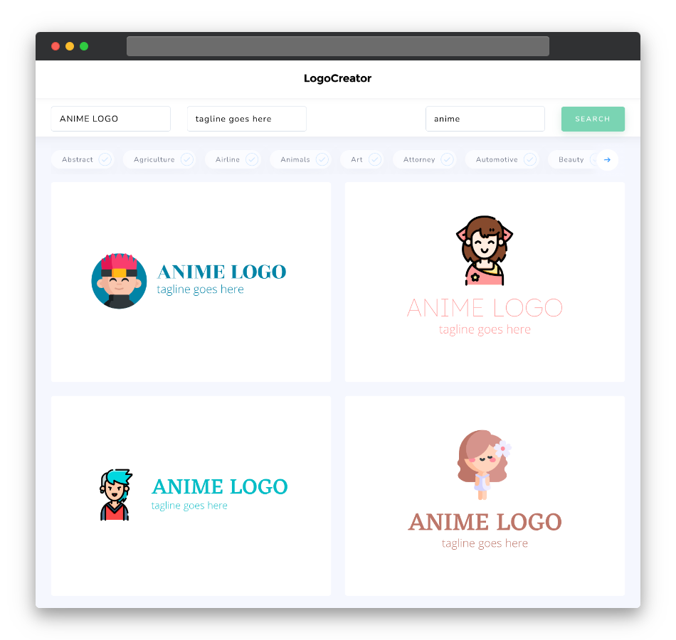 anime logo designs