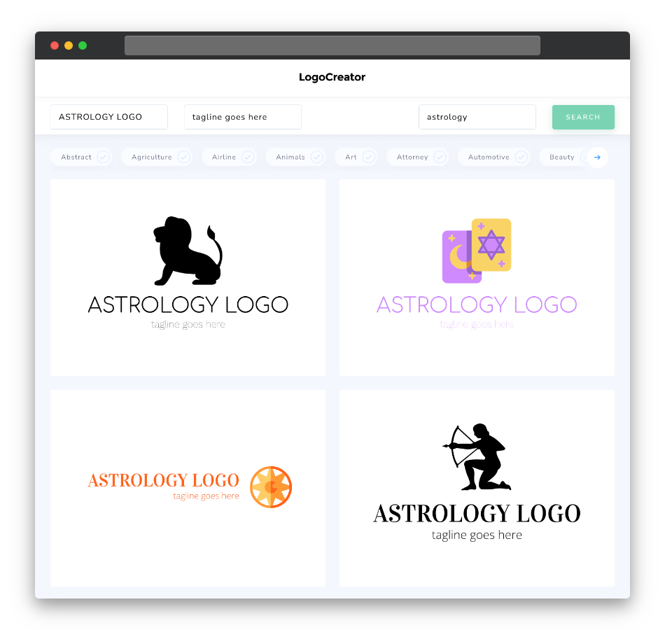 astrology logo designs