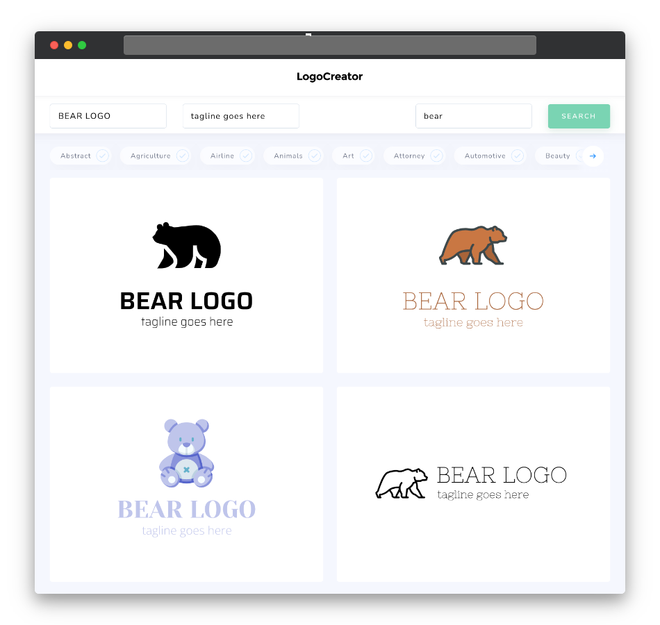 bear logo designs