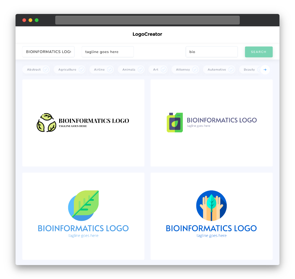 bioinformatics logo designs