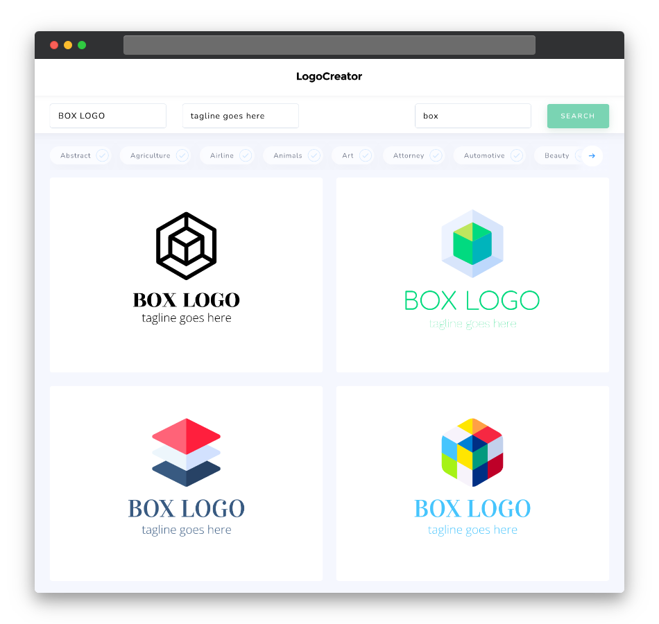 box logo designs