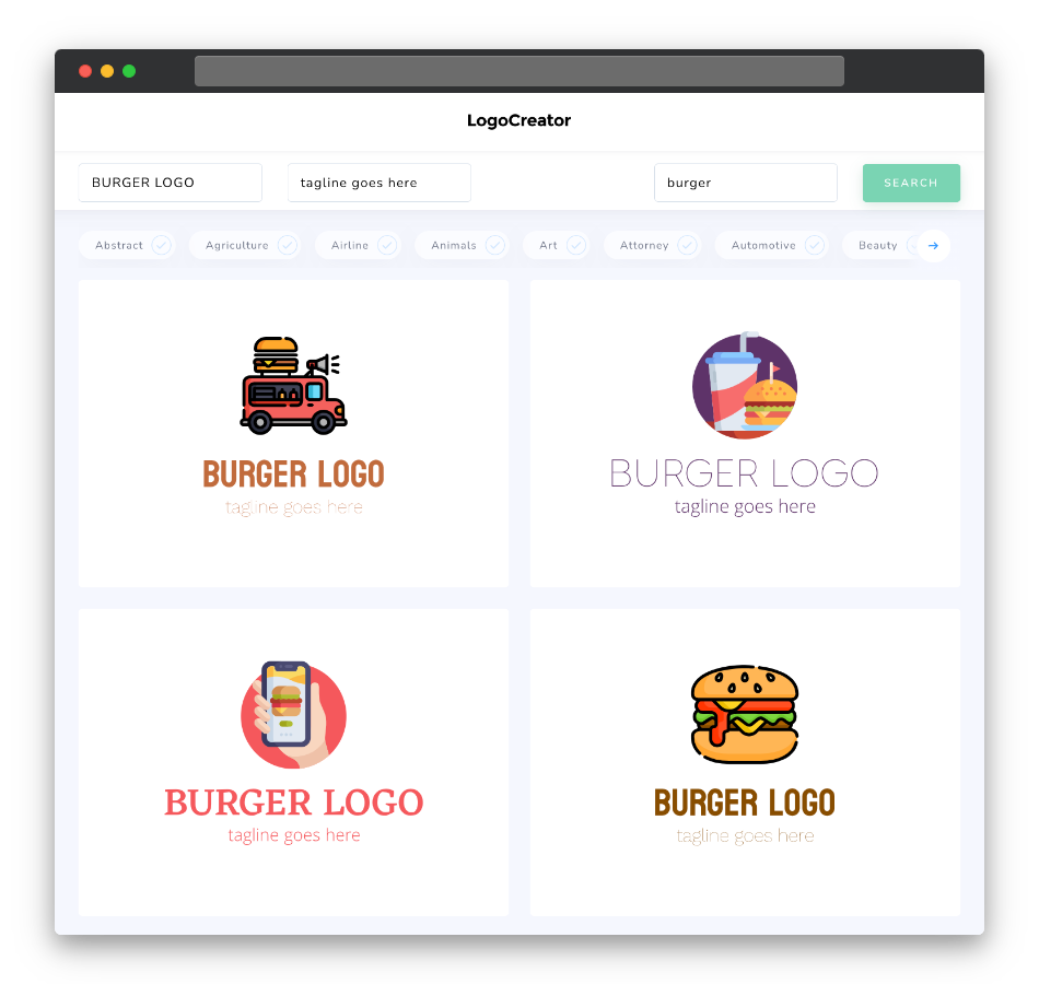 burger logo designs