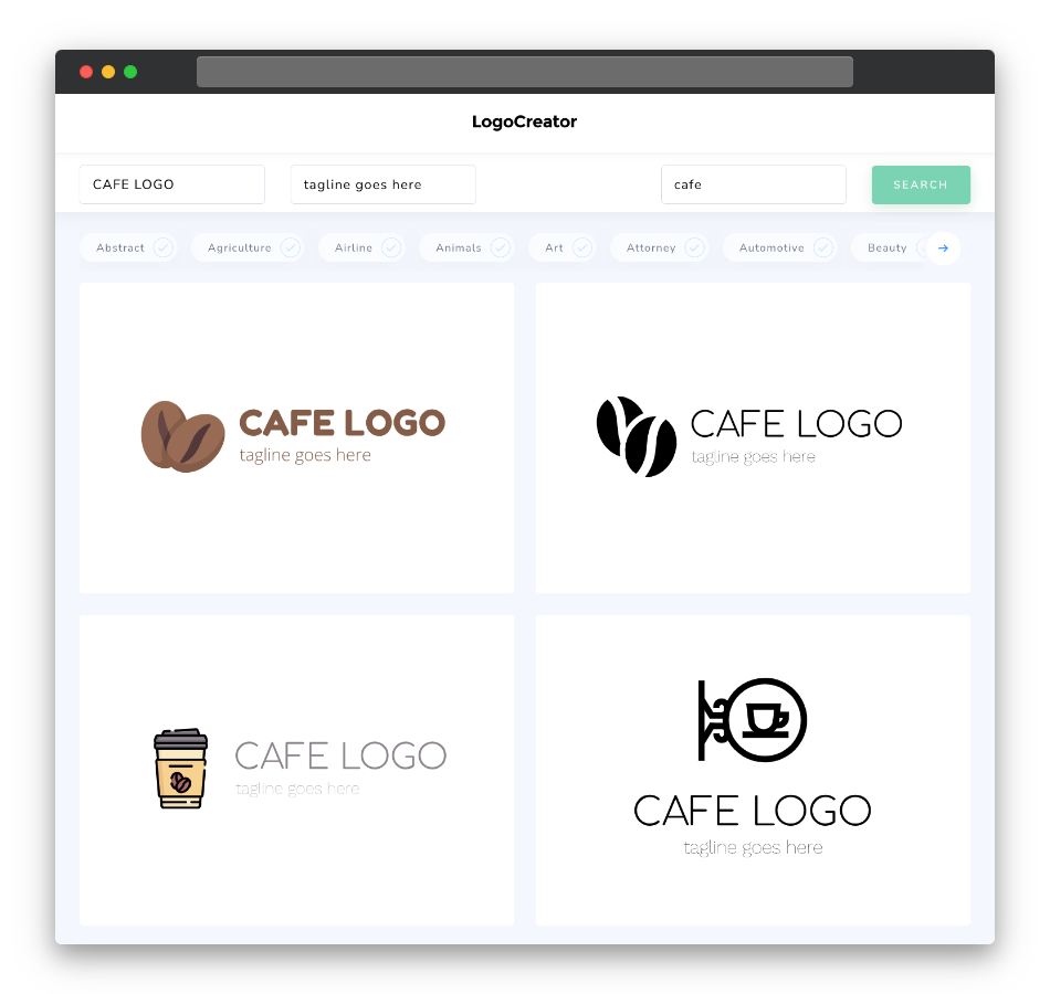 cafe logo designs