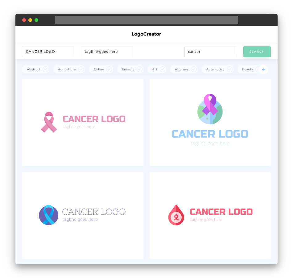 cancer logo designs