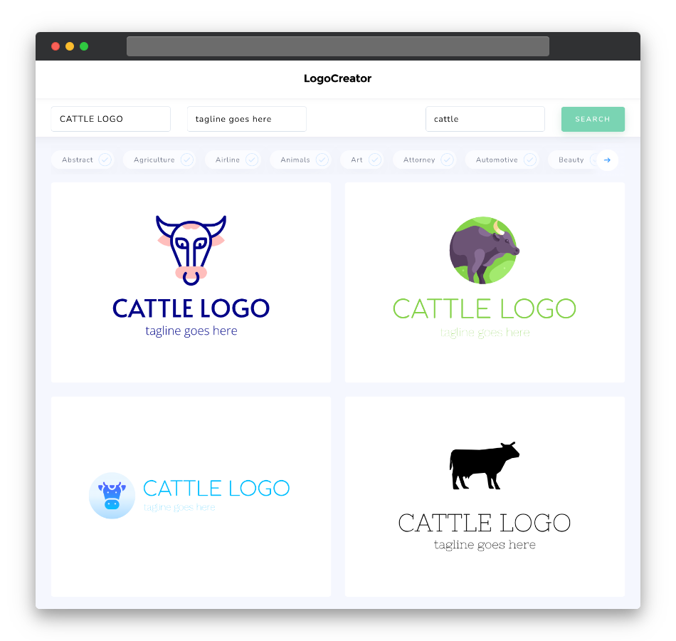 cattle logo designs