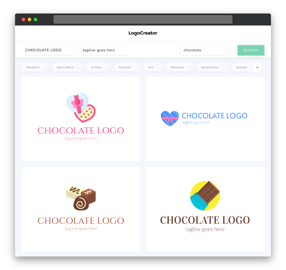 chocolate logo designs