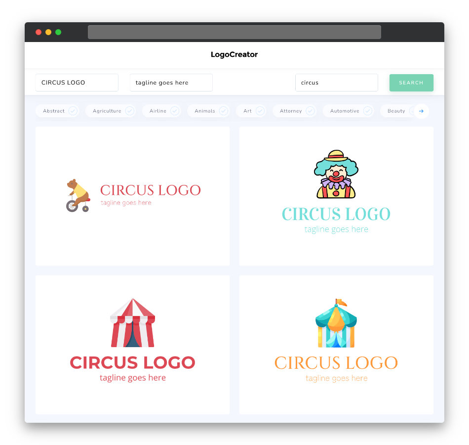 circus logo designs
