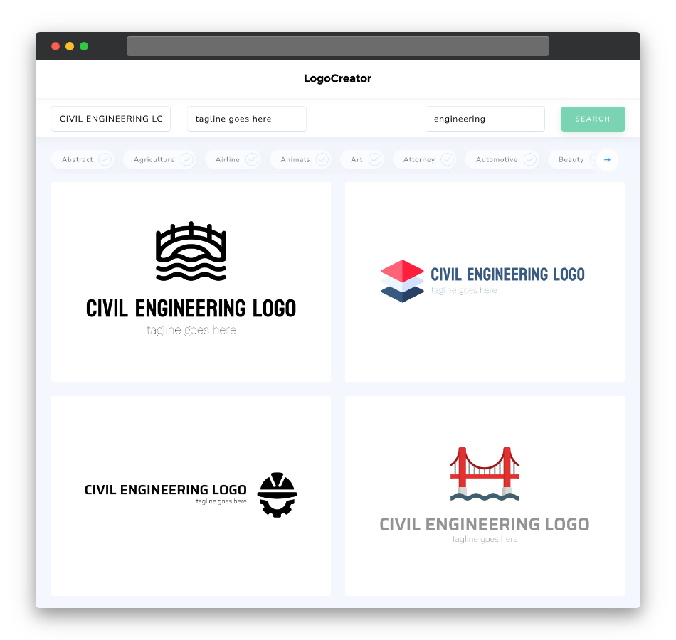civil engineering logo designs