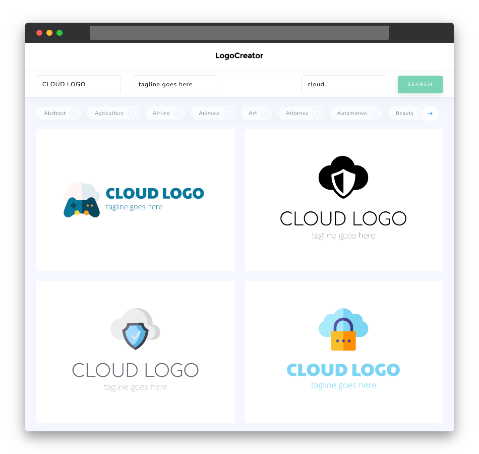 cloud logo designs