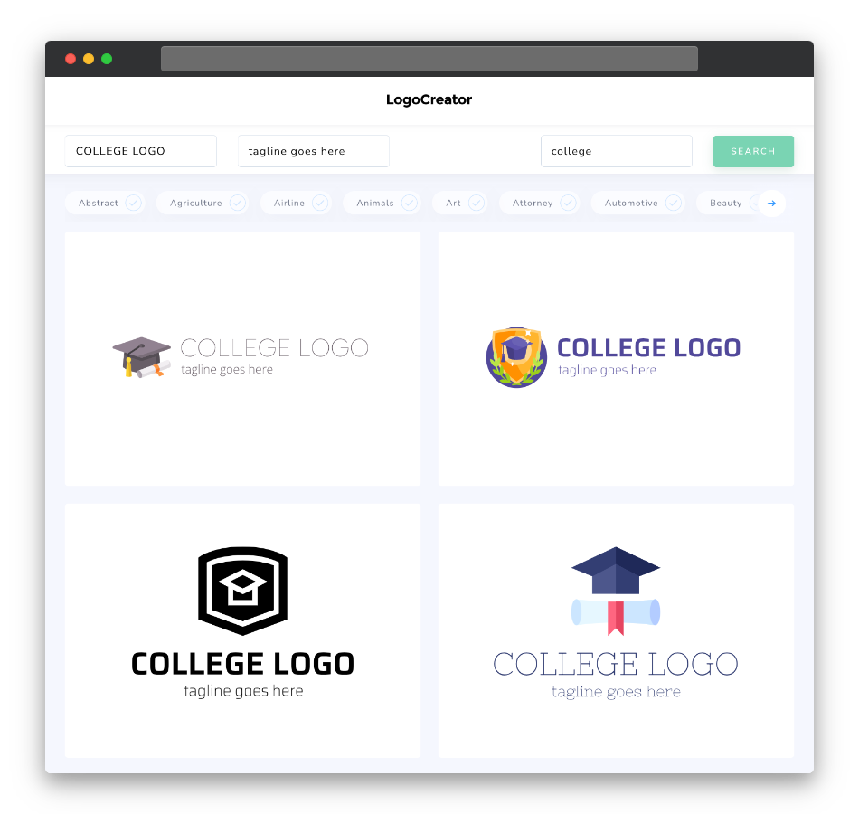 college logo designs