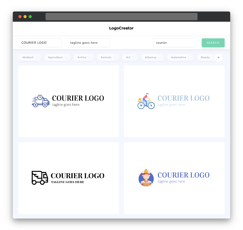 courier logo designs