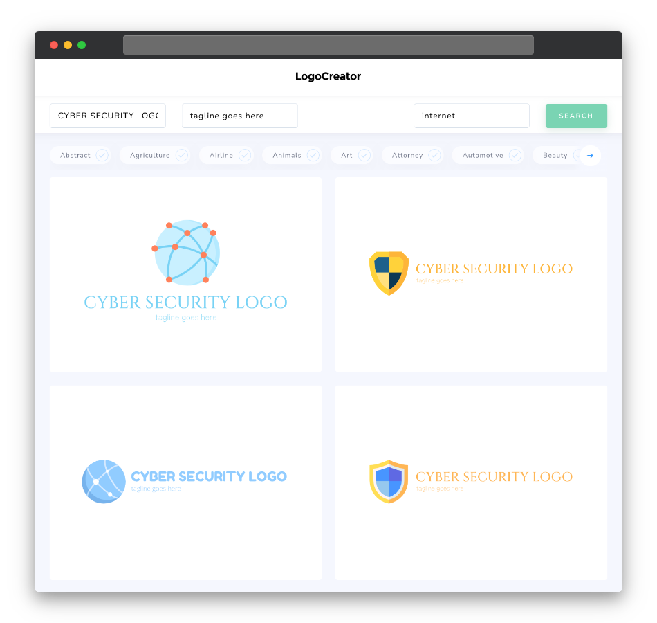 cyber security logo designs