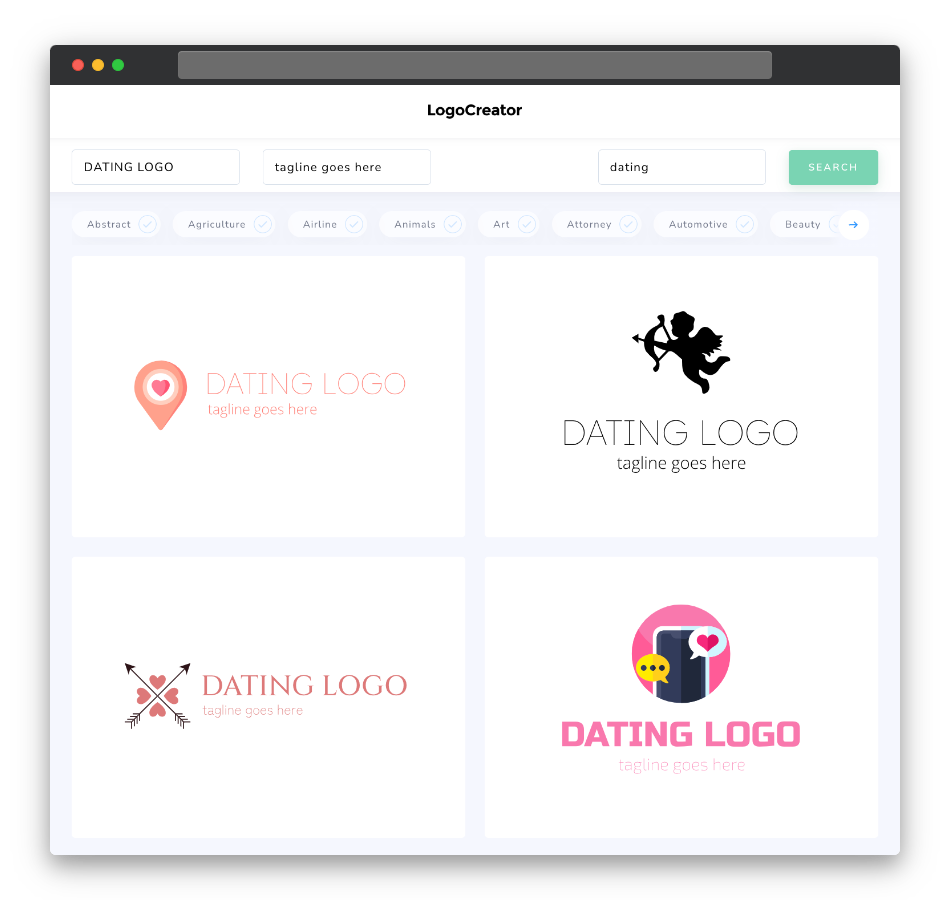 dating logo designs