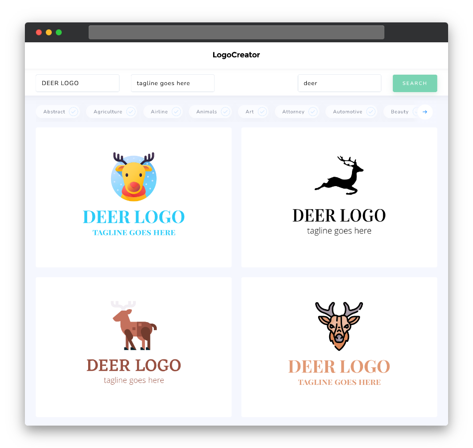 deer logo designs