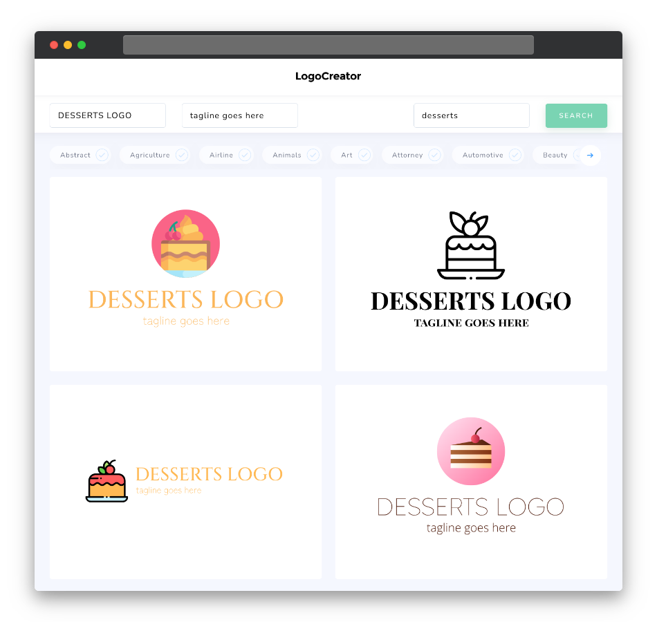 desserts logo designs
