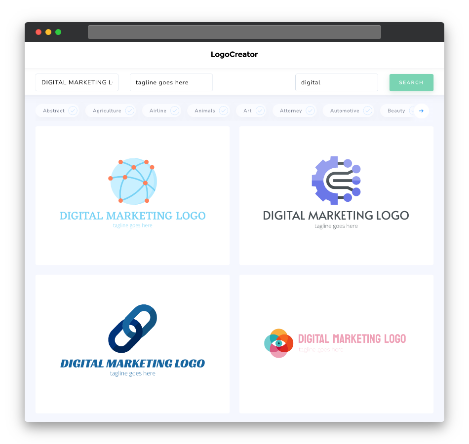 digital marketing logo designs