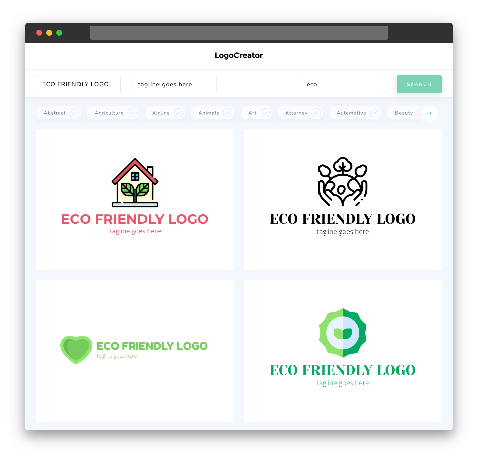 eco friendly logo designs