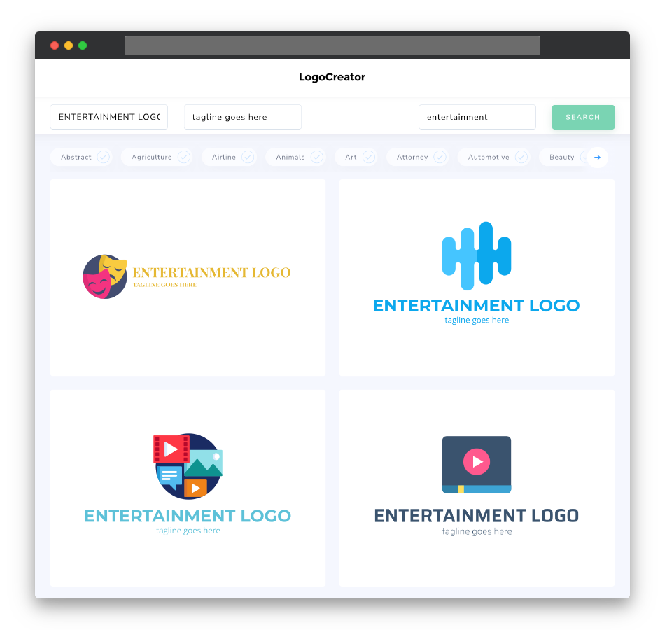 entertainment logo designs