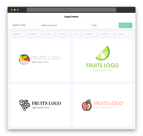 Fruits Logo Design Create Your Own Fruits Logos