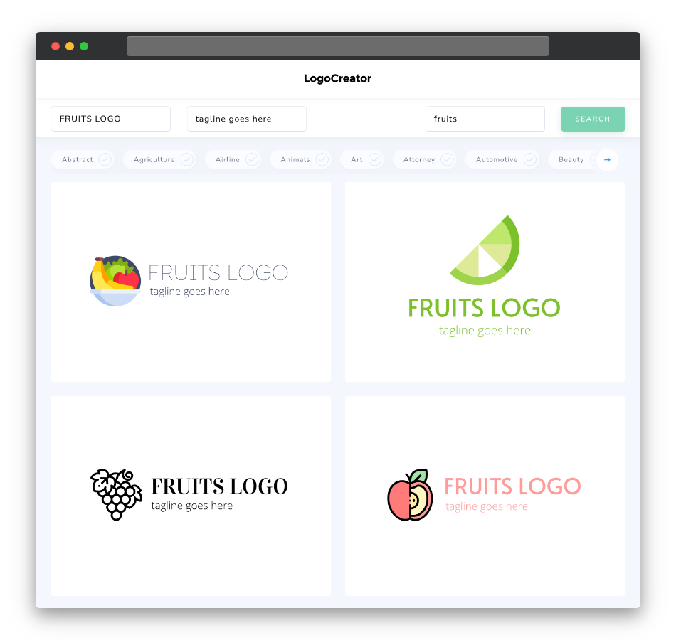 fruits logo designs