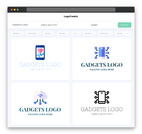 Gadgets Logo Design: Create Your Own Gadgets Logos