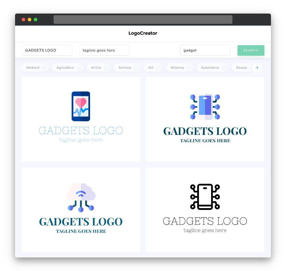 gadgets logo designs