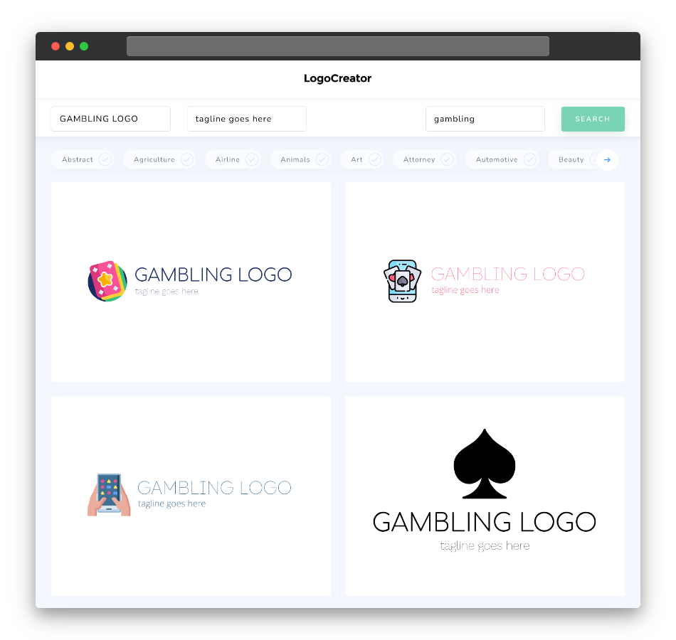 gambling logo designs