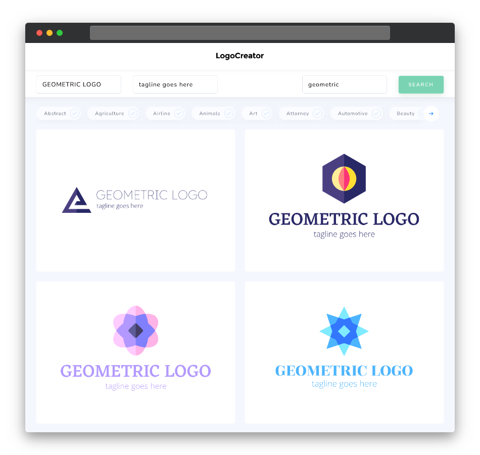 geometric logo designs
