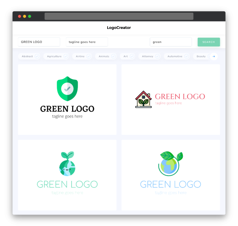 Green Logo Design: Create Your Own Green Logos