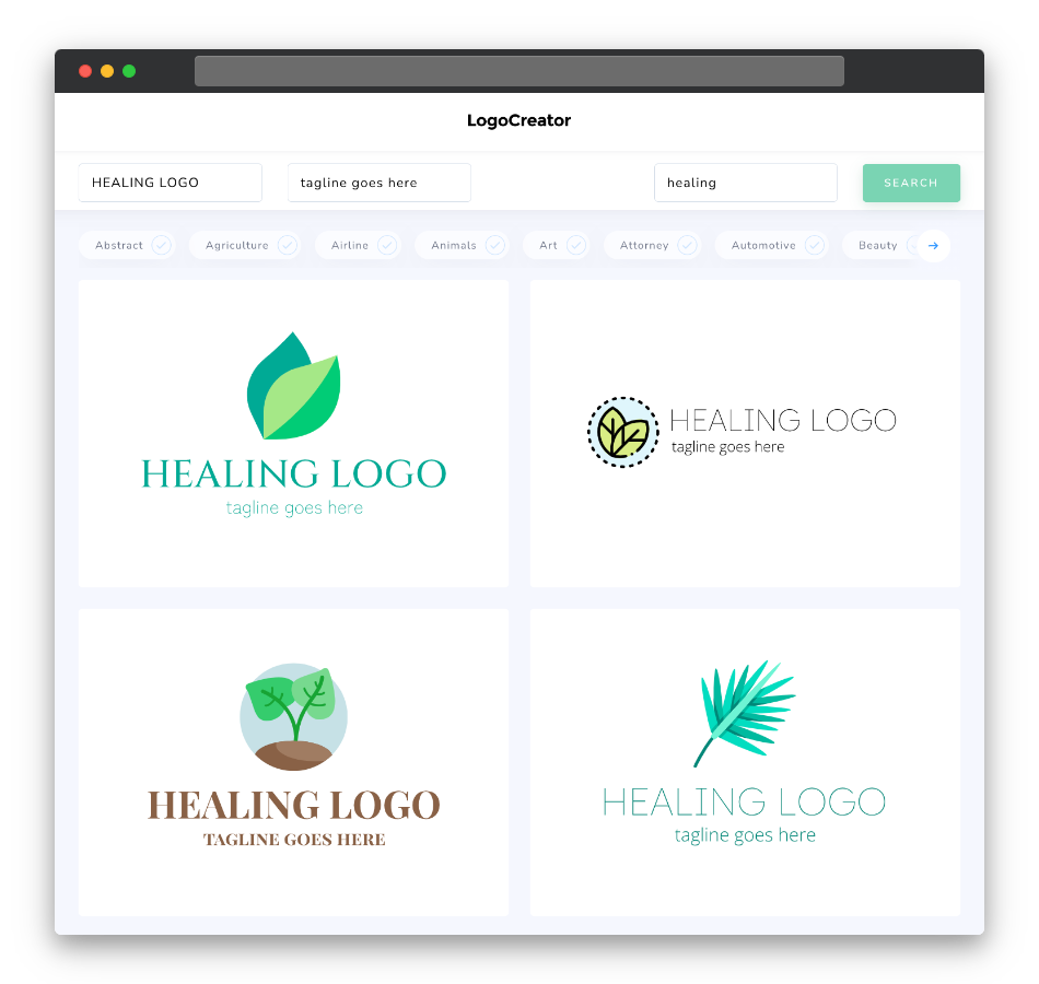 healing logo designs