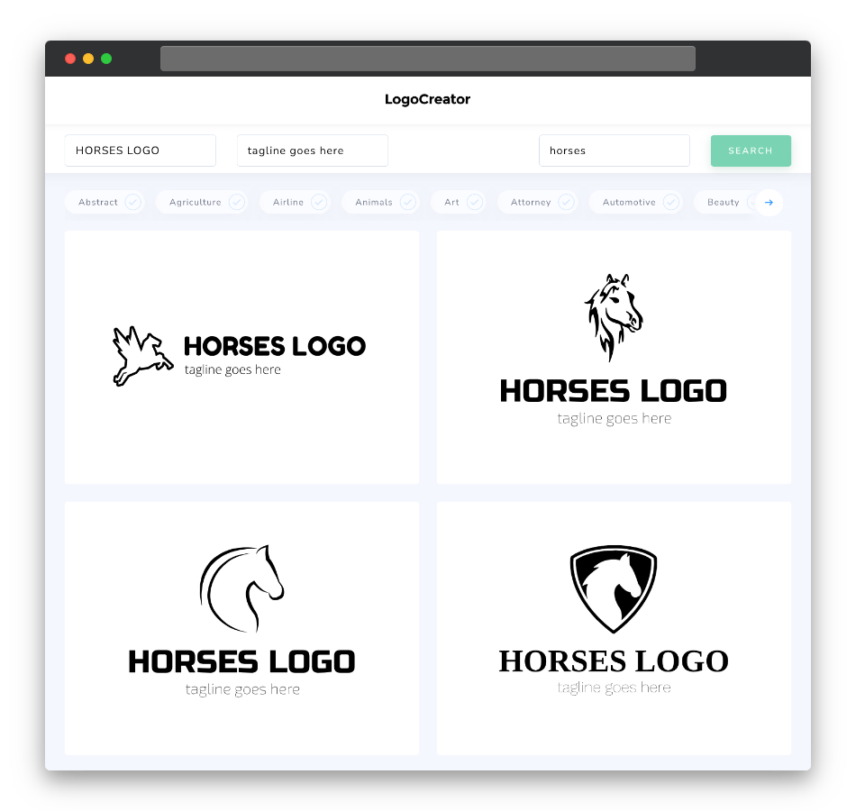 horses logo designs