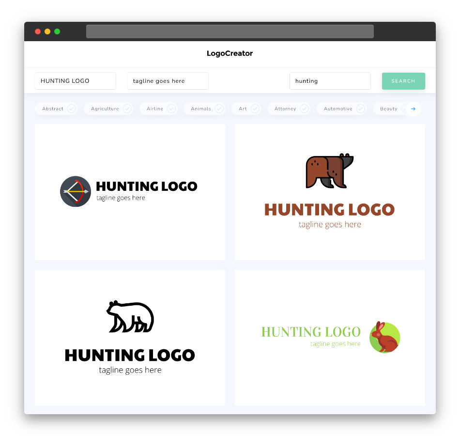 hunting logo designs