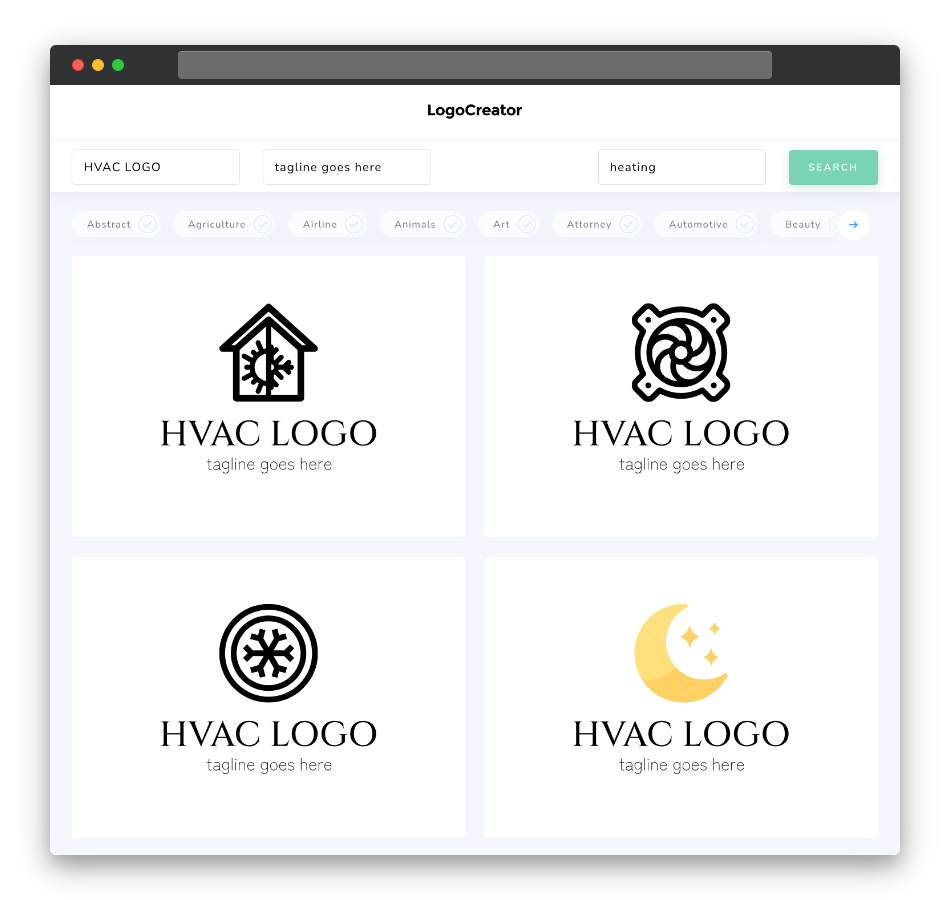 hvac logo designs