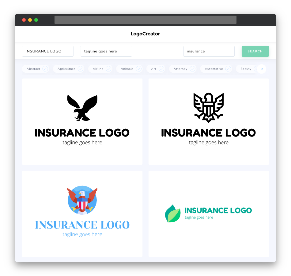 insurance logo designs