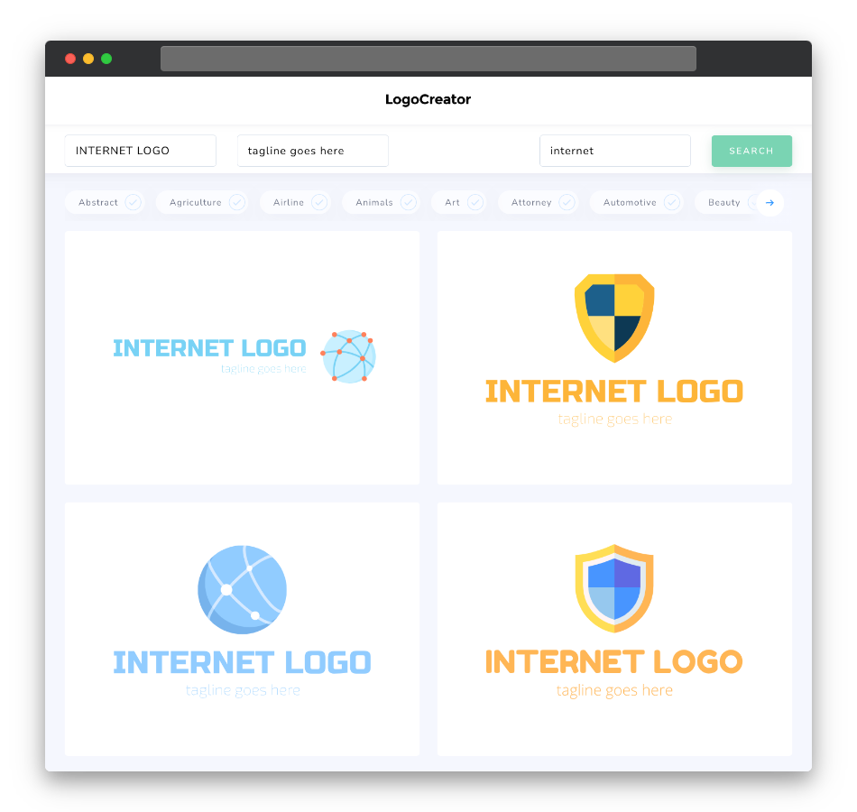 internet logo designs