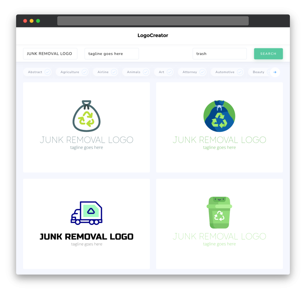 Junk Removal Logo Design: Create Your Own Junk Removal Logos