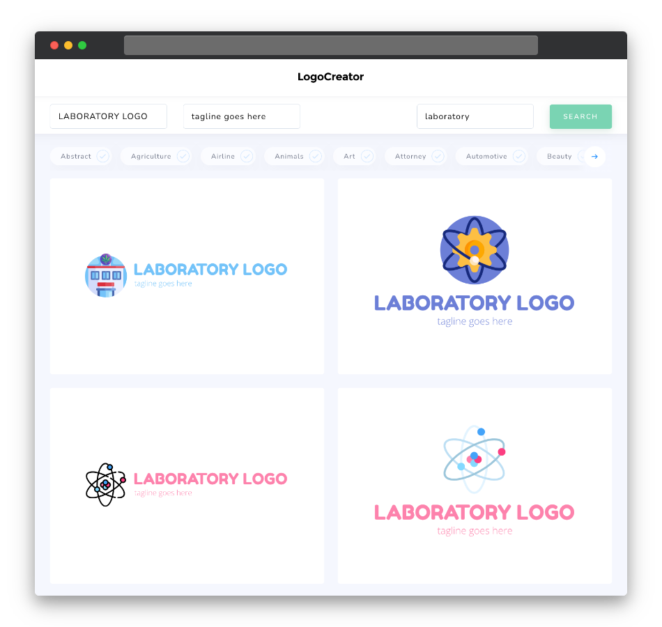 laboratory logo designs