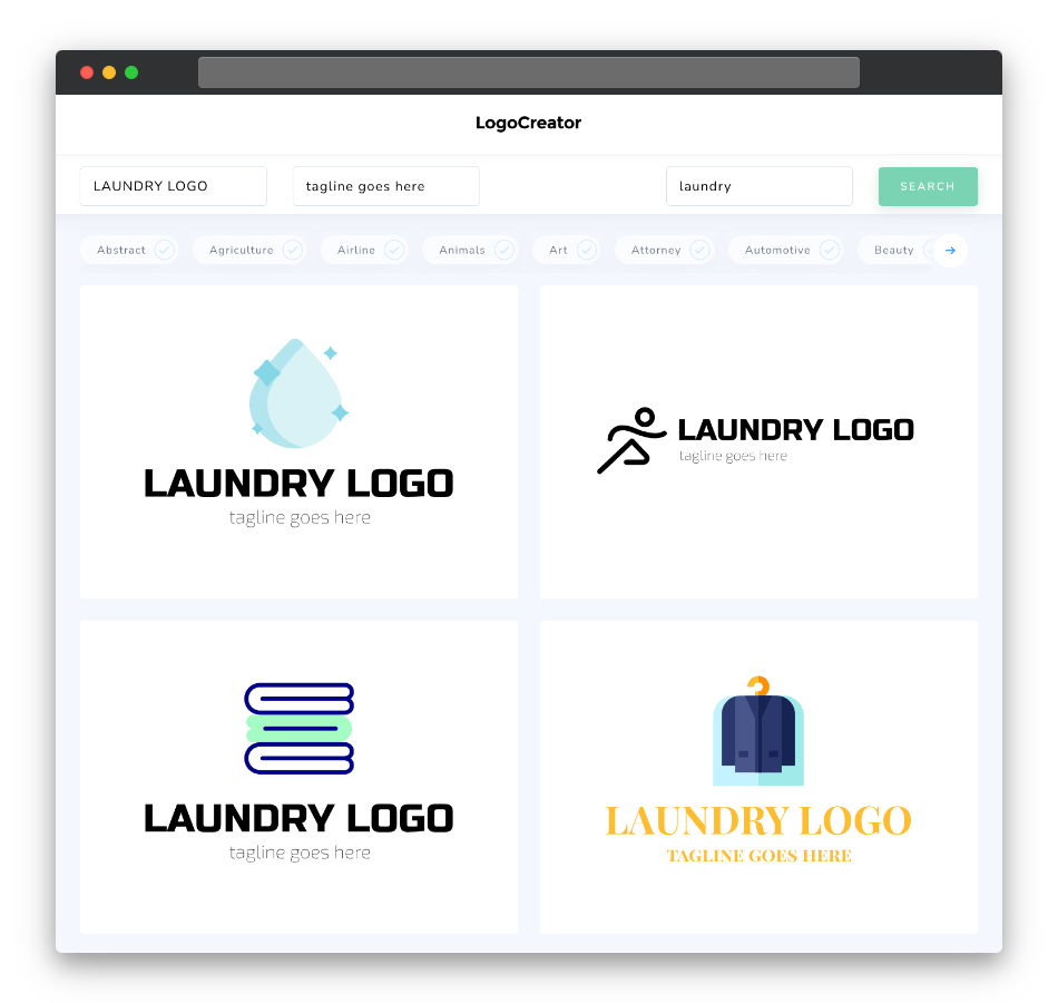 laundry logo designs