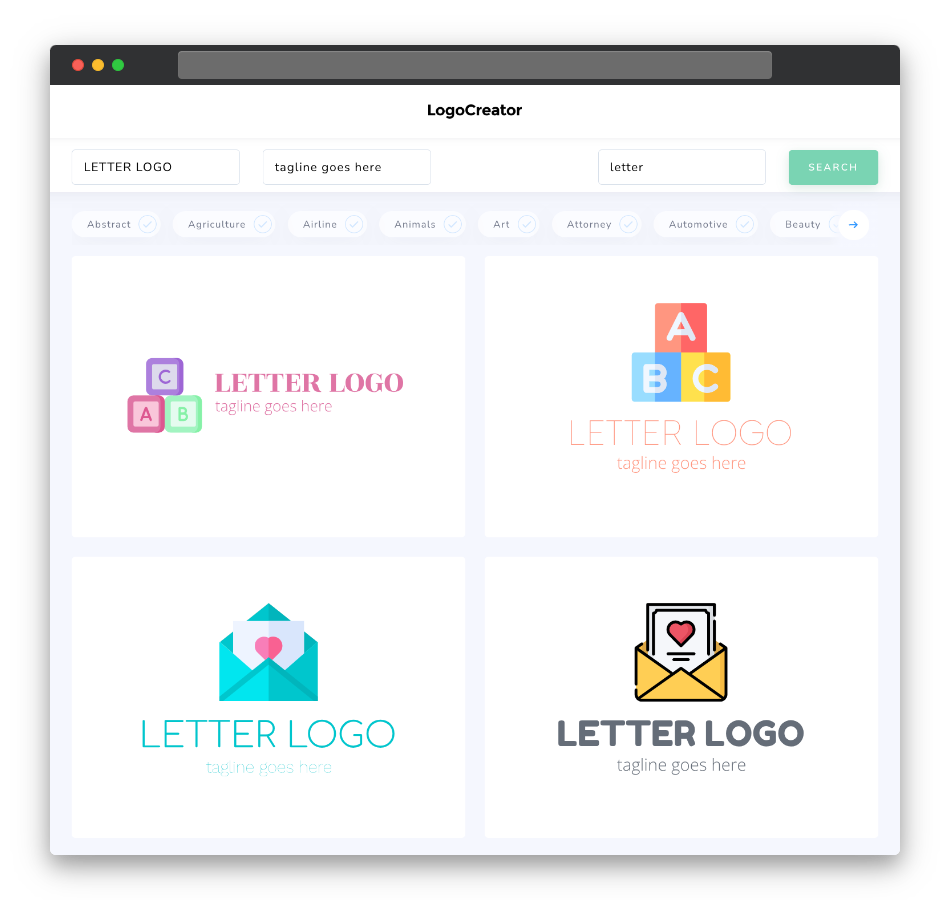 letter logo designs