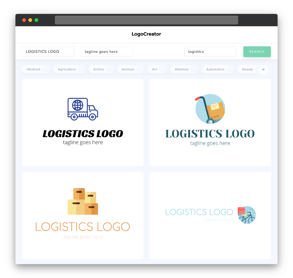 logistics logo designs