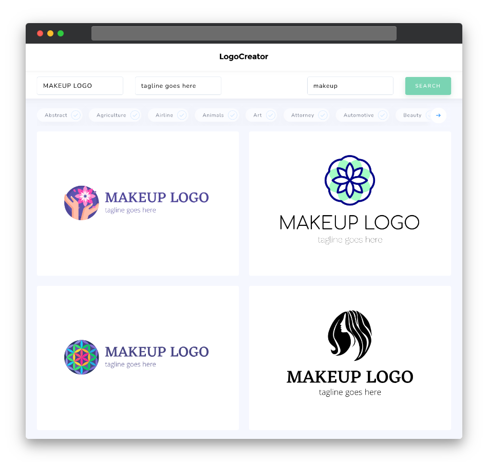 makeup logo designs