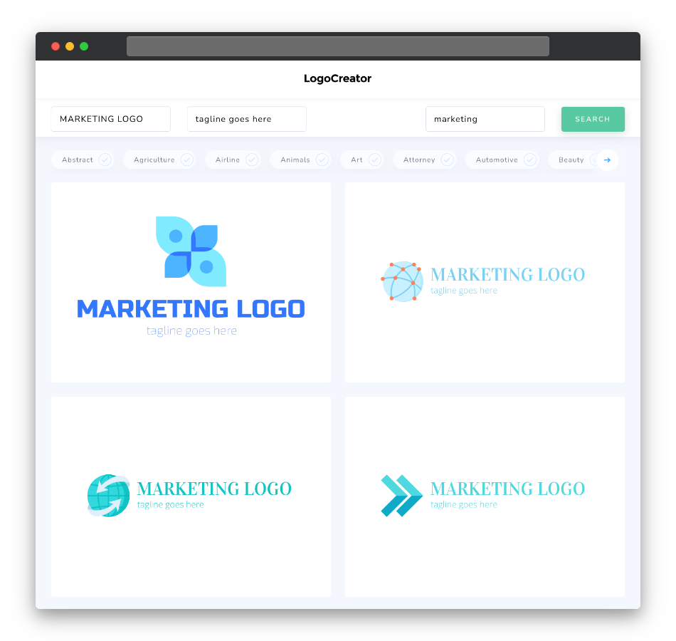 marketing logo designs