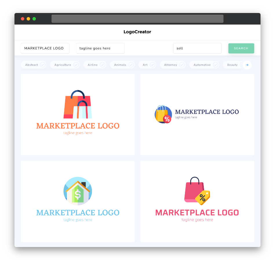 marketplace logo designs