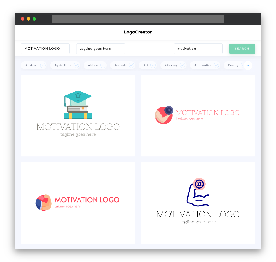 motivation logo designs