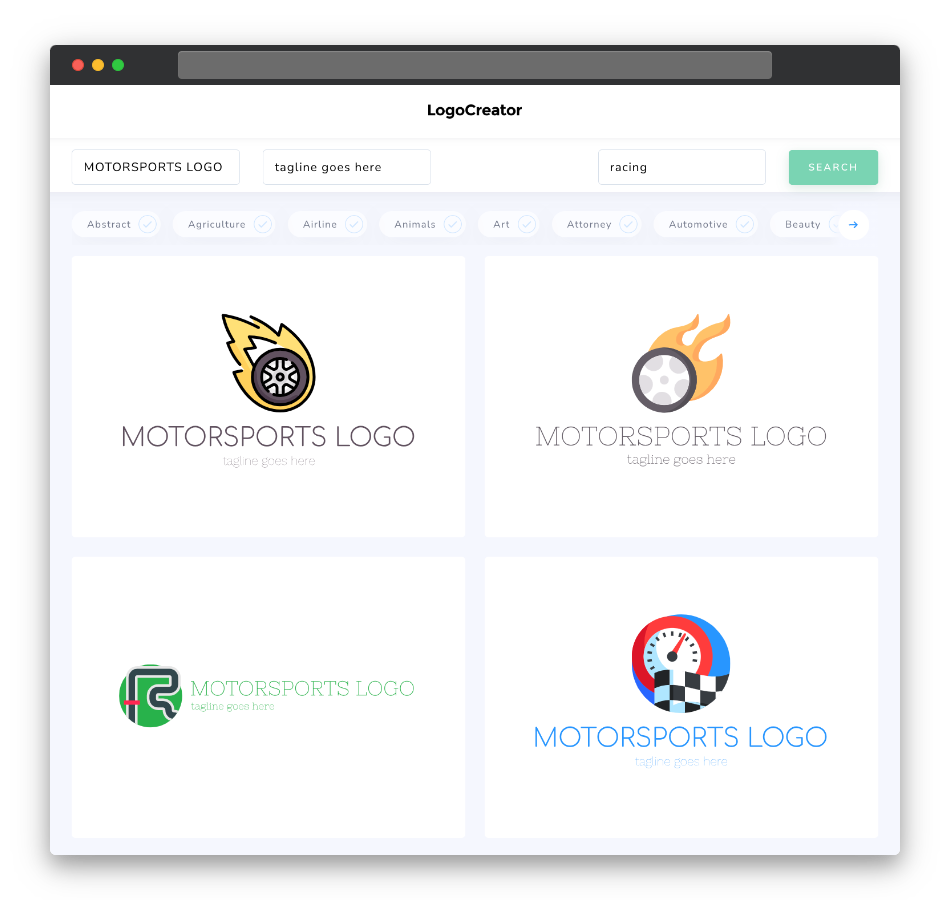 motorsports logo designs