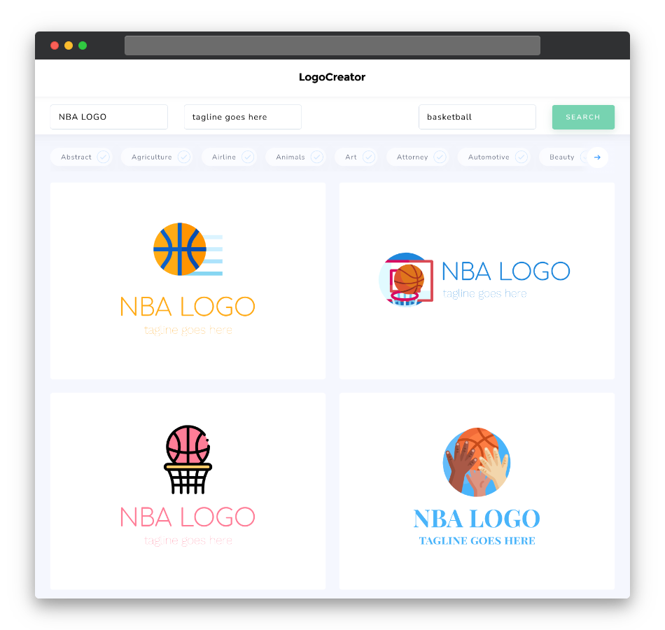 nba logo designs