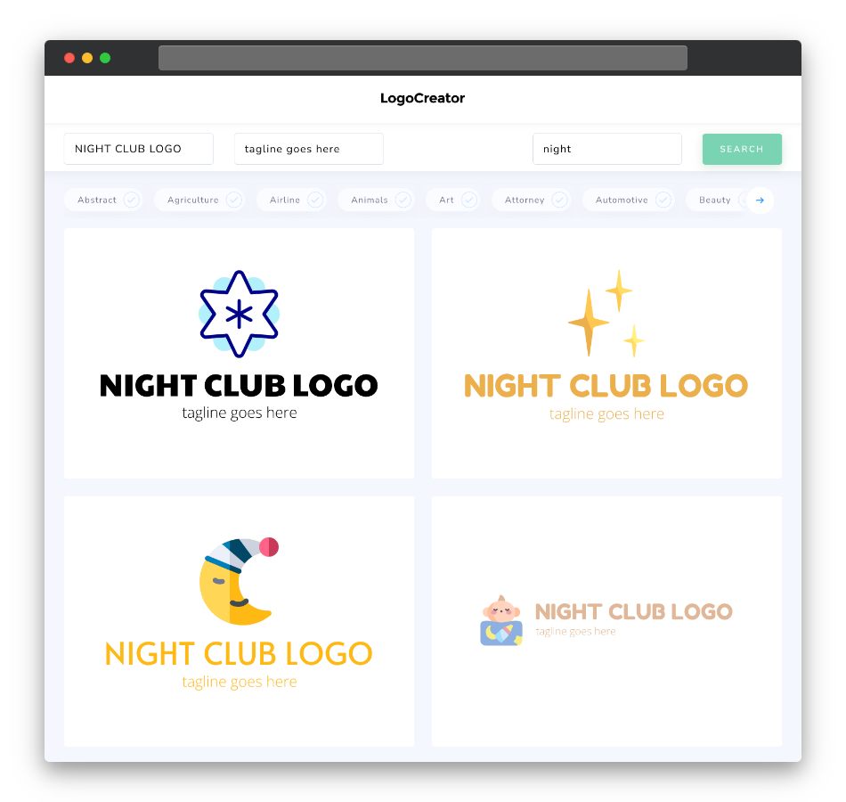night club logo designs