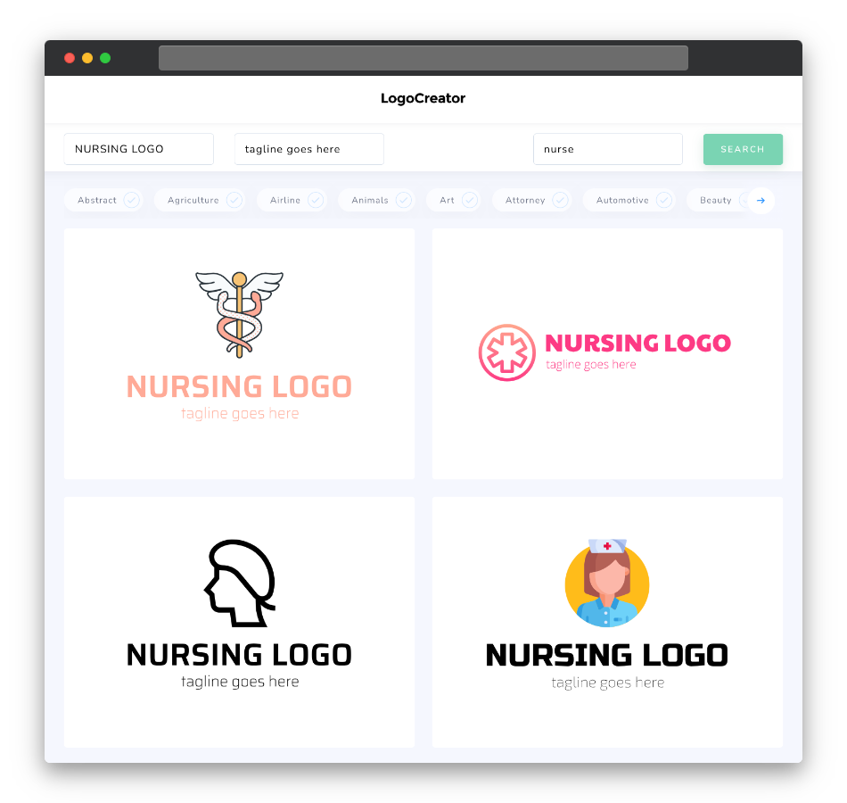 nursing logo designs