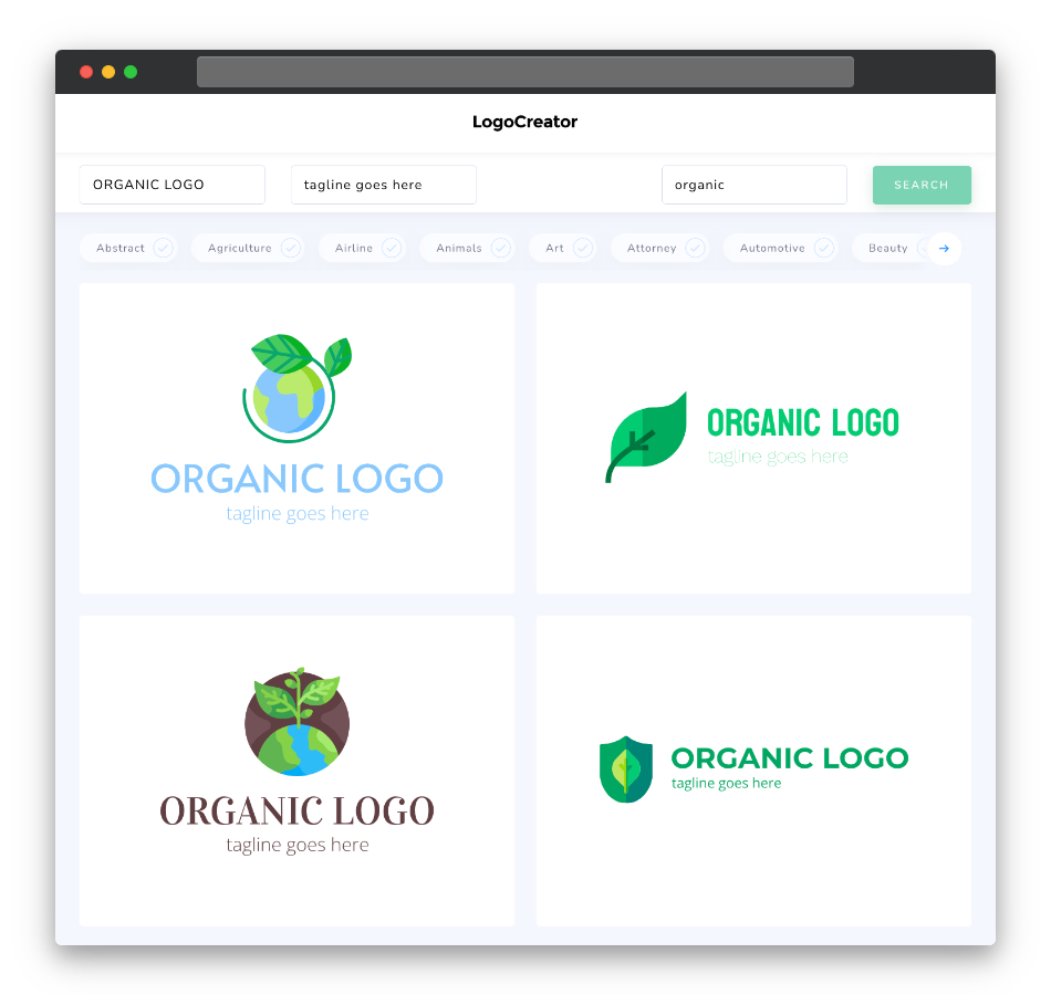 organic logo designs