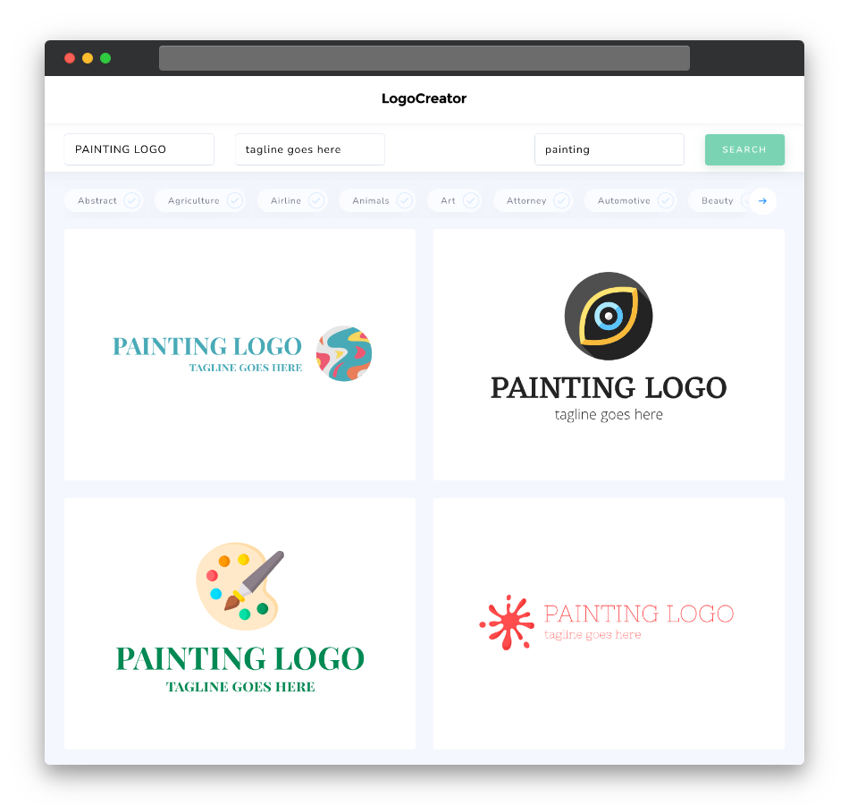 painting logo designs
